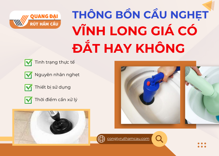 Chi phí của dịch vụ thông bồn cầu Vĩnh Long tại Quang Đại có đắt không?